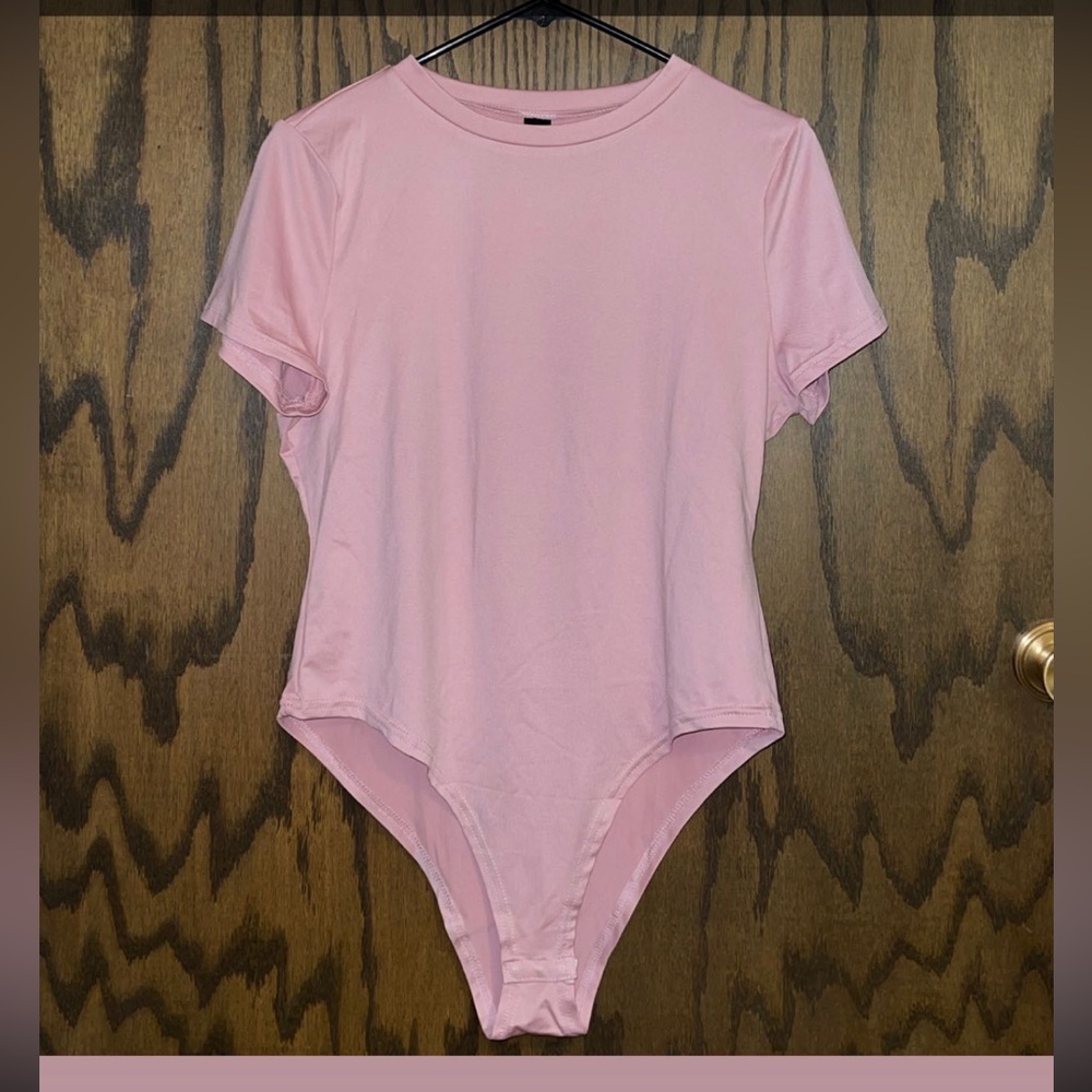 Pink Short Sleeve Bodysuit - Size XL